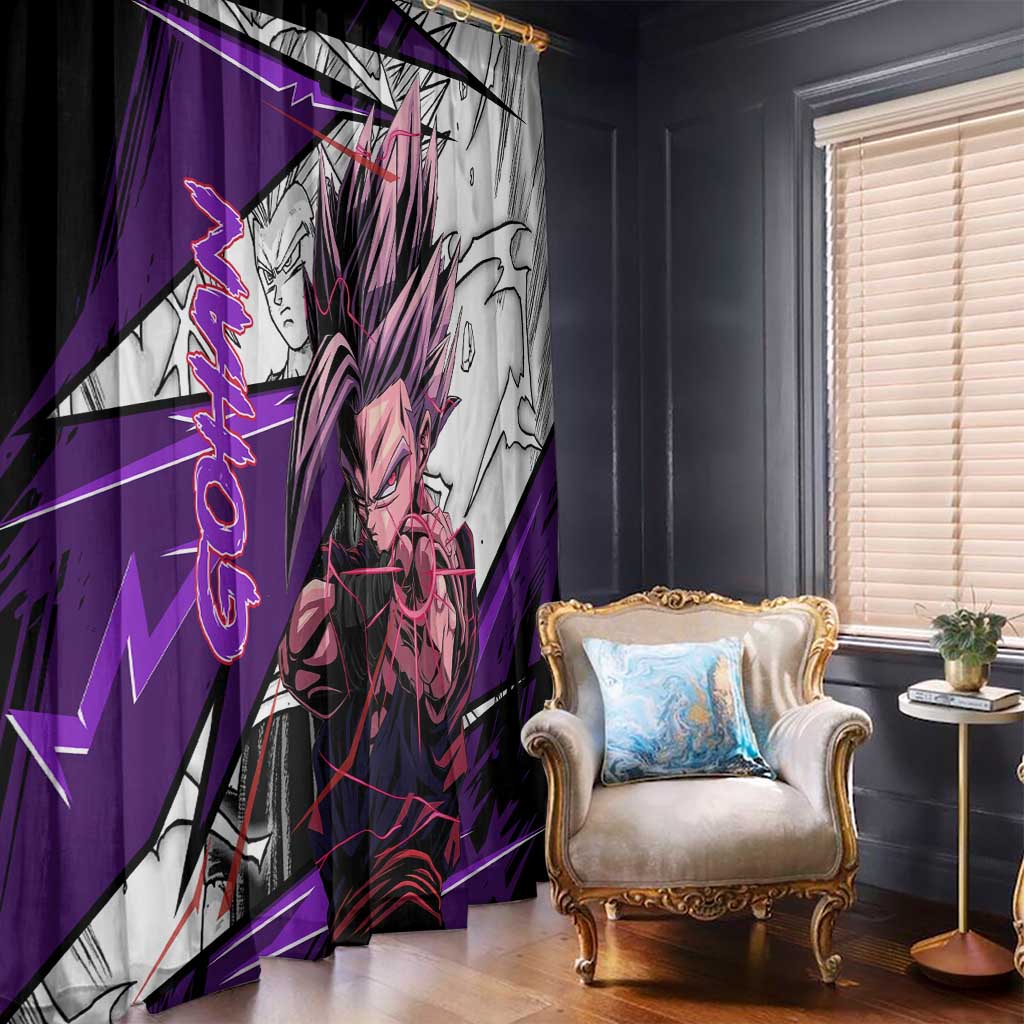 Gohan SSJ2 - Dragon Ball Window Curtain Anime Mix Manga Style