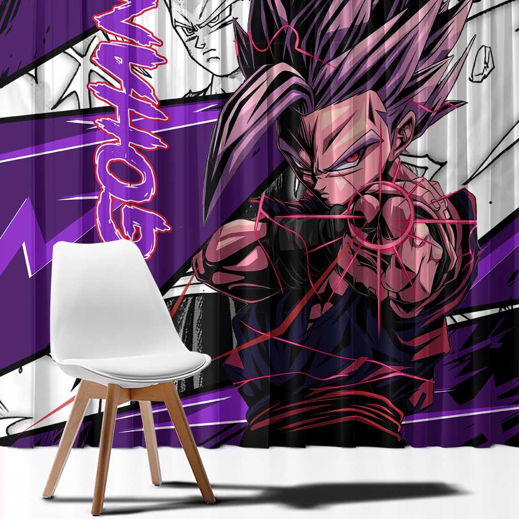 Gohan SSJ2 - Dragon Ball Window Curtain Anime Mix Manga Style