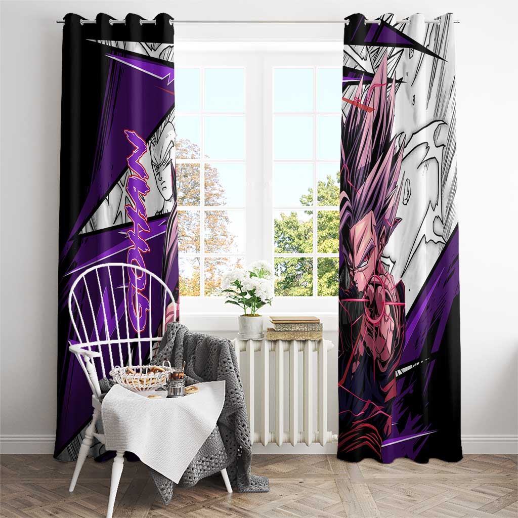 Gohan SSJ2 - Dragon Ball Window Curtain Anime Mix Manga Style