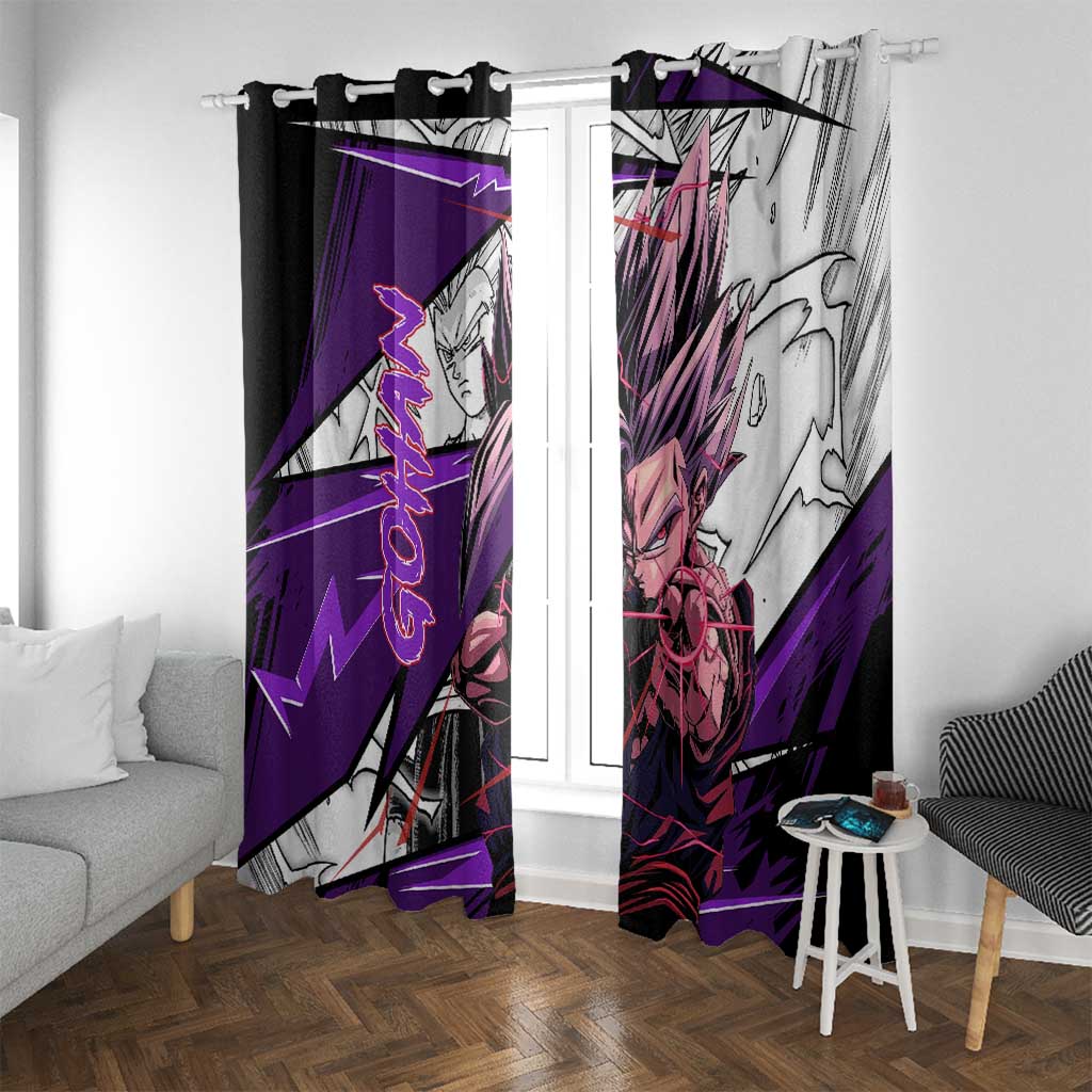 Gohan SSJ2 - Dragon Ball Window Curtain Anime Mix Manga Style