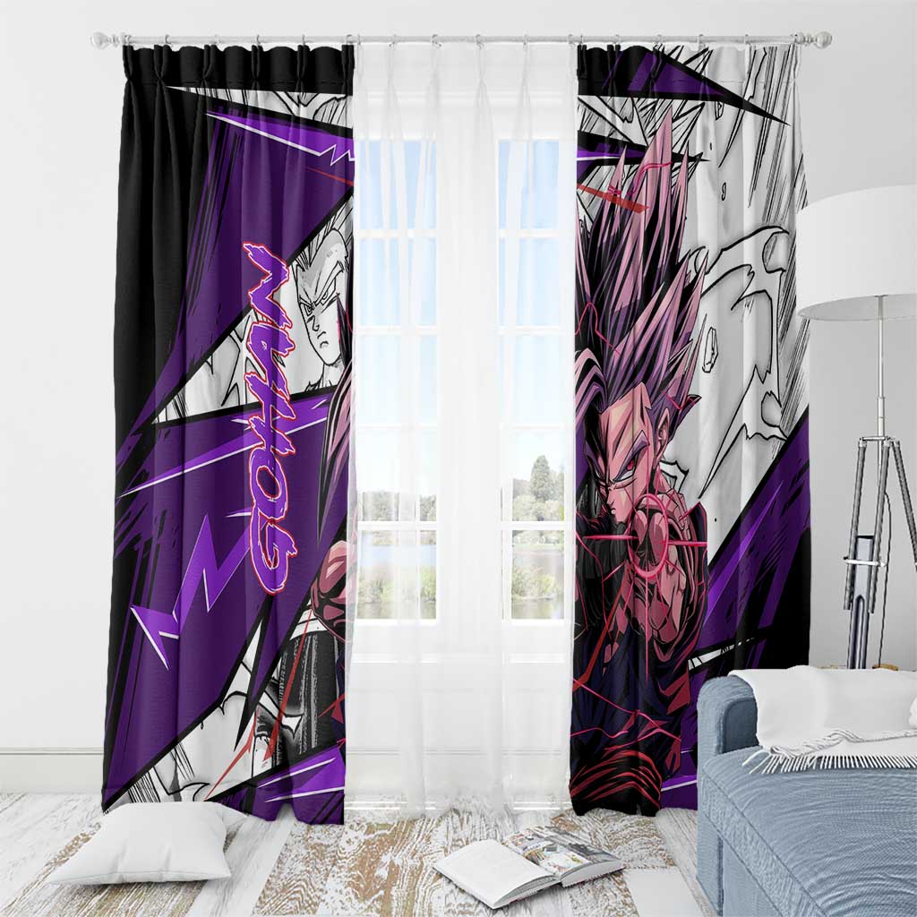 Gohan SSJ2 - Dragon Ball Window Curtain Anime Mix Manga Style