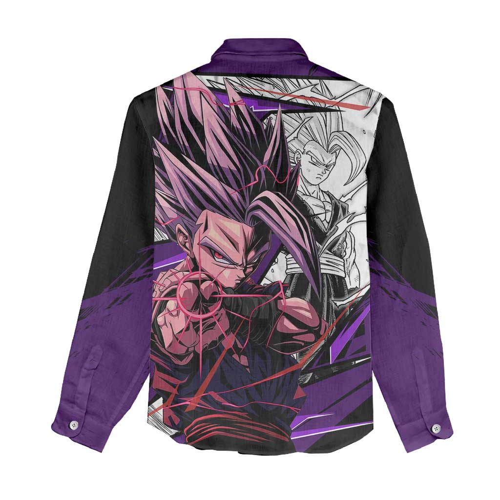 Gohan SSJ2 - Dragon Ball Women Casual Shirt Anime Mix Manga Style