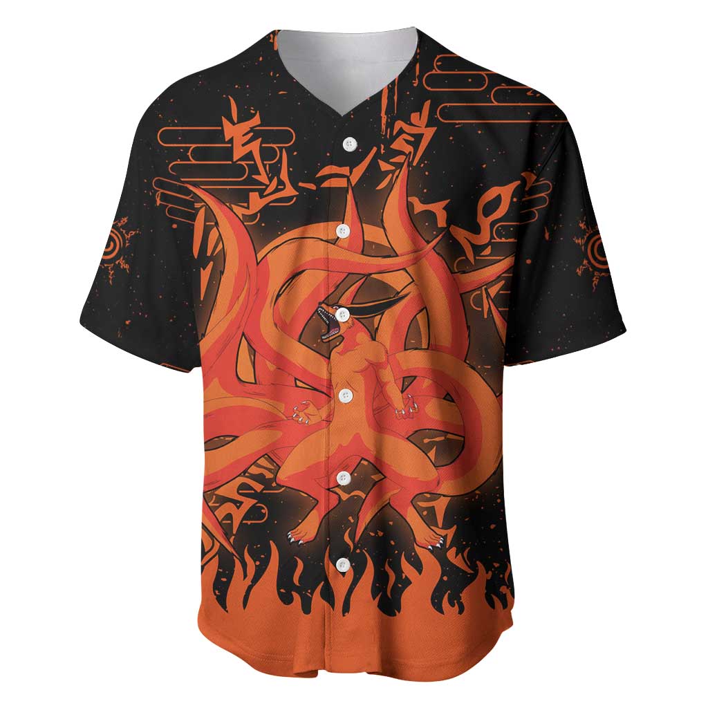 Nine Tailed Beasts Kurama - Naruto Baseball Jersey Anime Style
