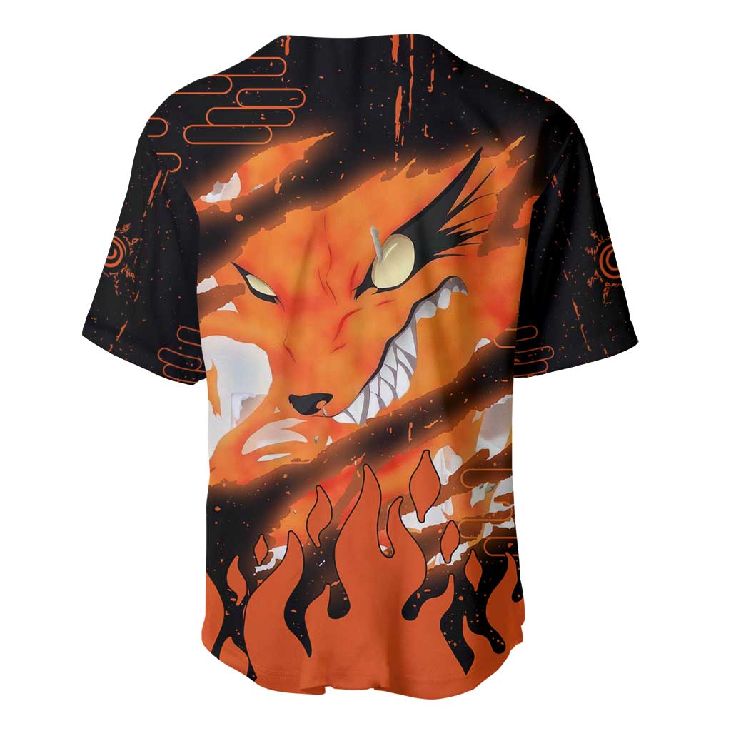Nine Tailed Beasts Kurama - Naruto Baseball Jersey Anime Style