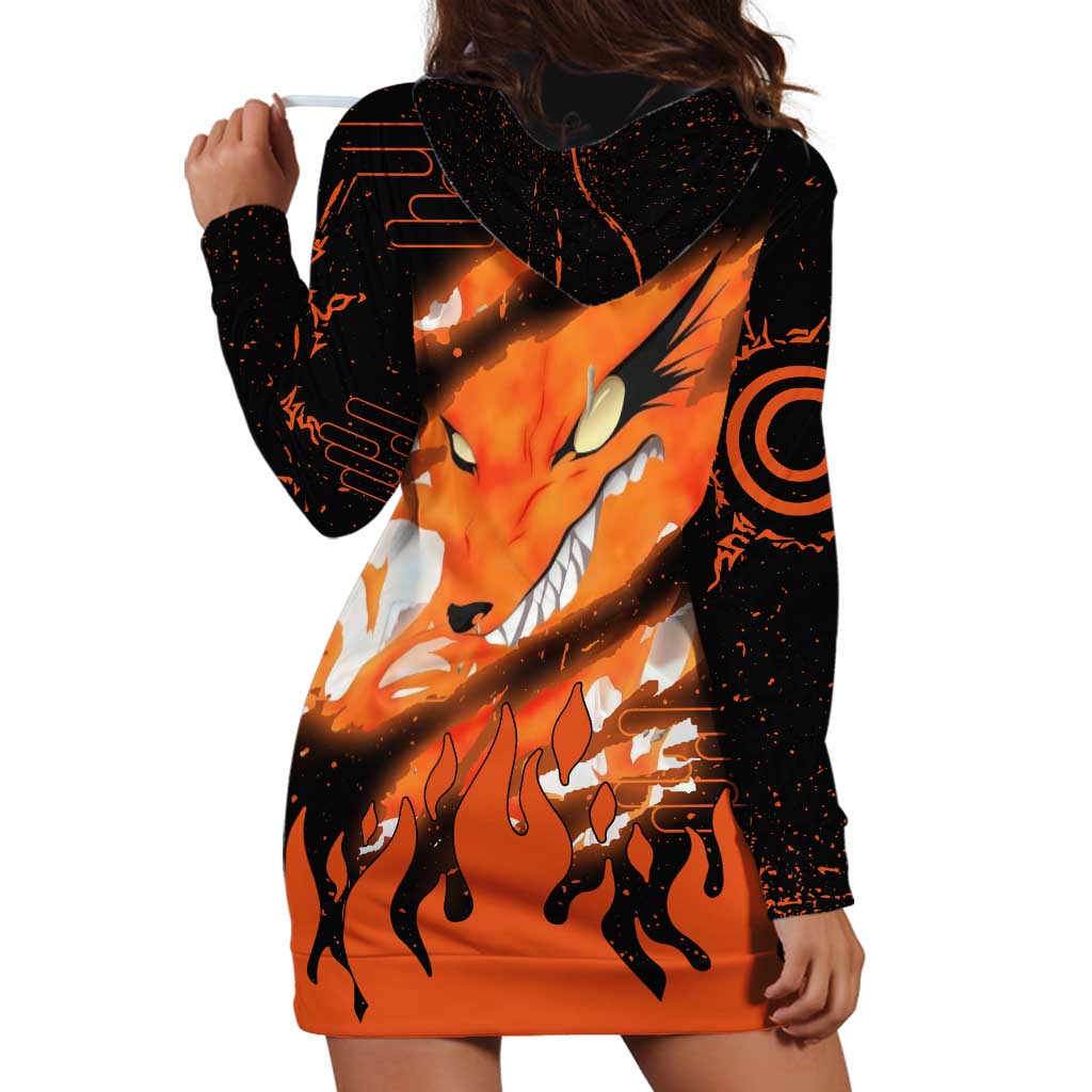 Nine Tailed Beasts Kurama - Naruto Hoodie Dress Anime Style