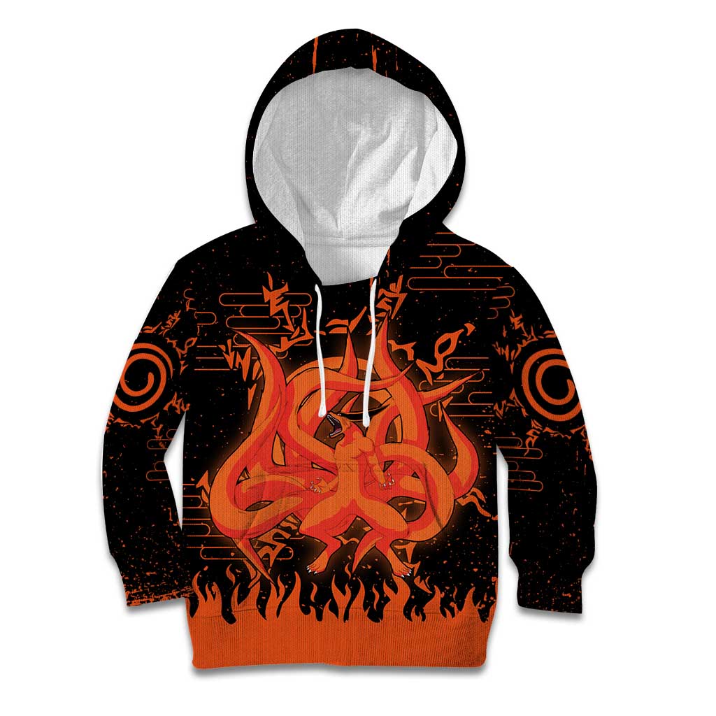 Nine Tailed Beasts Kurama - Naruto Kid Hoodie Anime Style