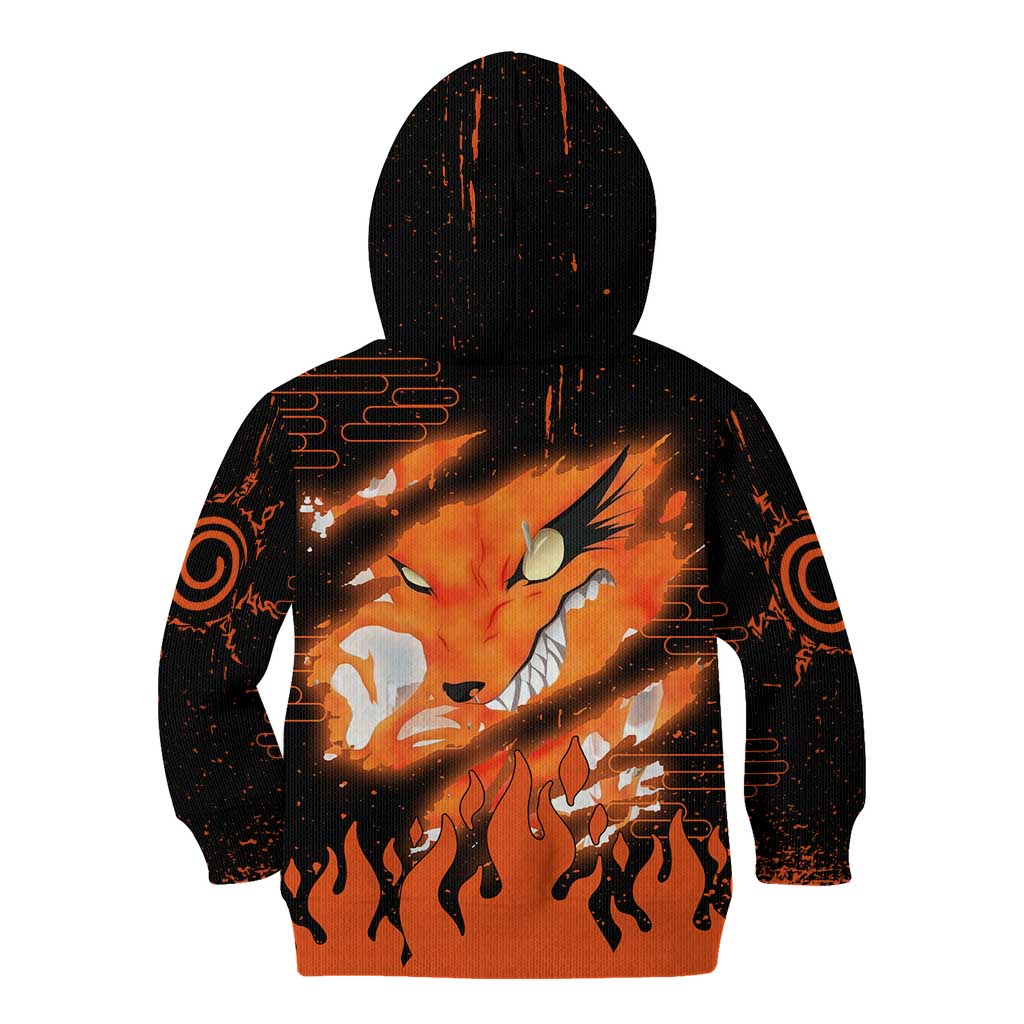 Nine Tailed Beasts Kurama - Naruto Kid Hoodie Anime Style