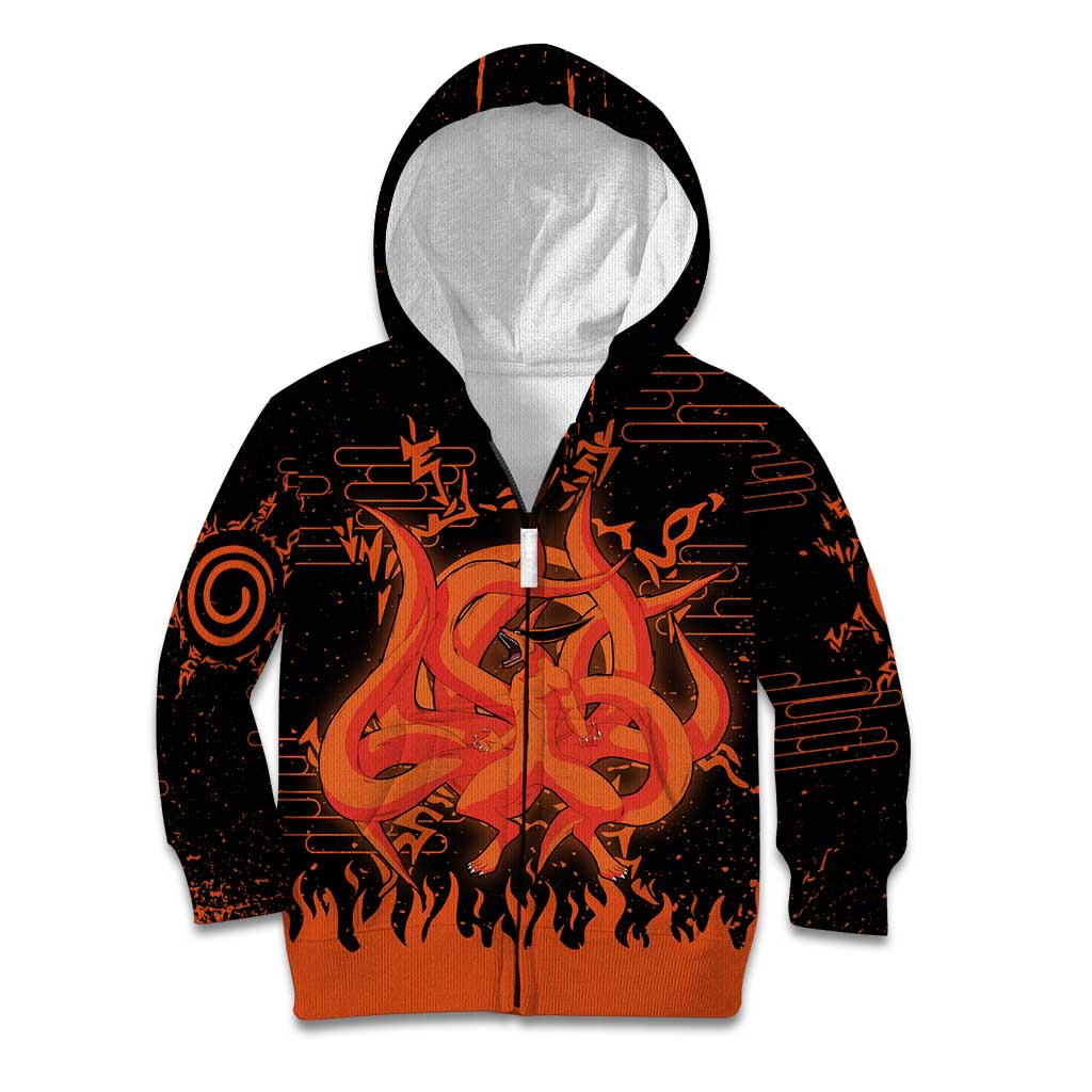 Nine Tailed Beasts Kurama - Naruto Kid Hoodie Anime Style
