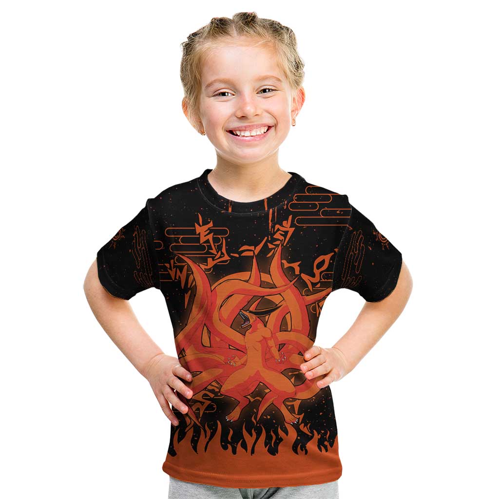 Nine Tailed Beasts Kurama - Naruto Kid T Shirt Anime Style