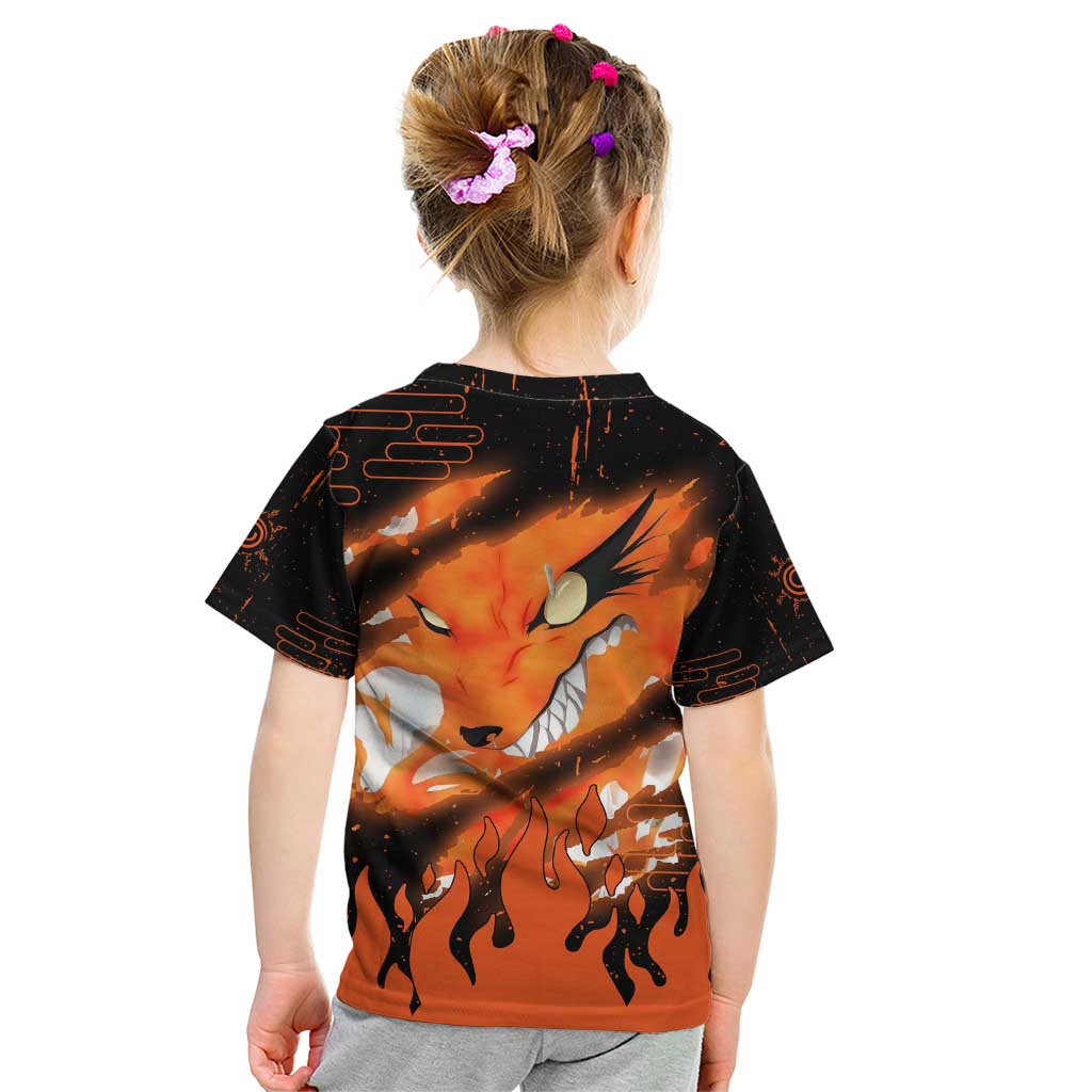 Nine Tailed Beasts Kurama - Naruto Kid T Shirt Anime Style