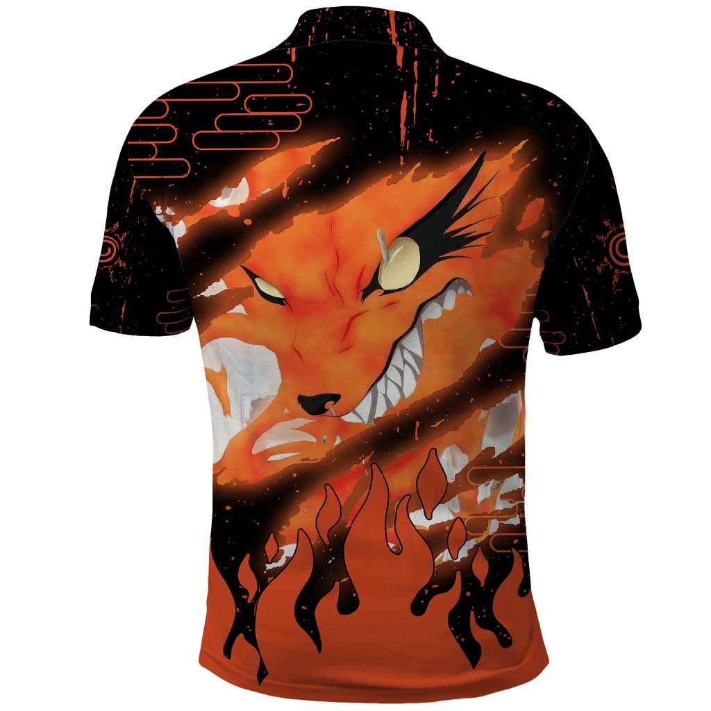 Nine Tailed Beasts Kurama - Naruto Polo Shirt Anime Style