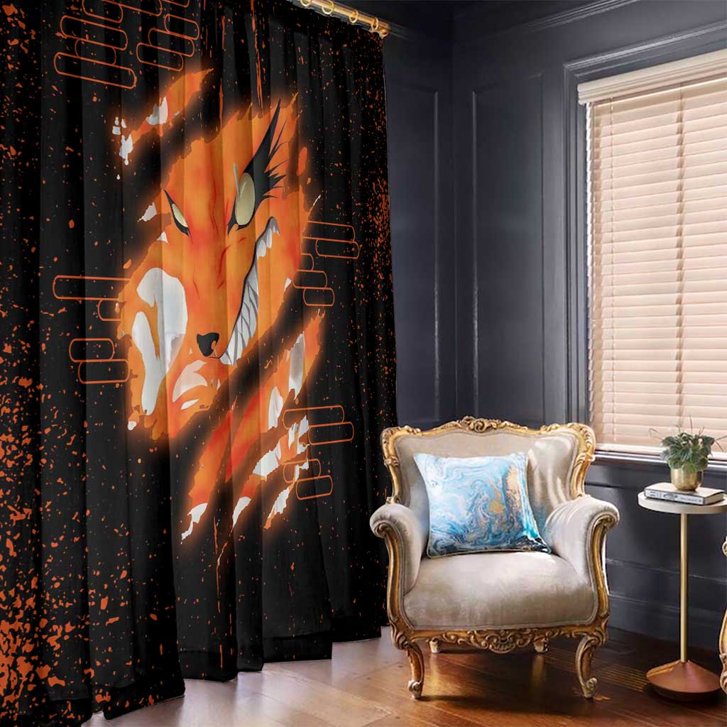 Nine Tailed Beasts Kurama - Naruto Window Curtain Anime Style
