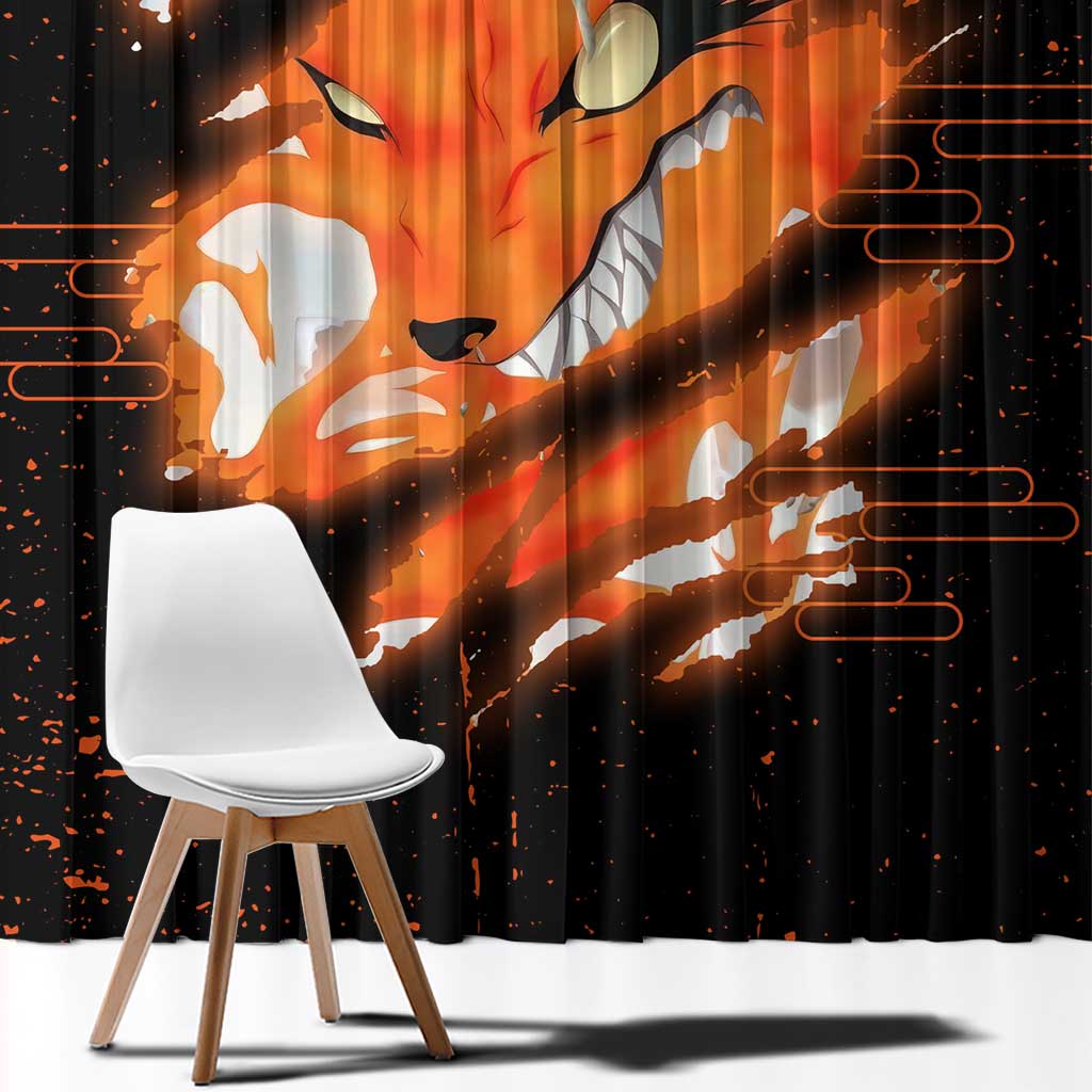 Nine Tailed Beasts Kurama - Naruto Window Curtain Anime Style