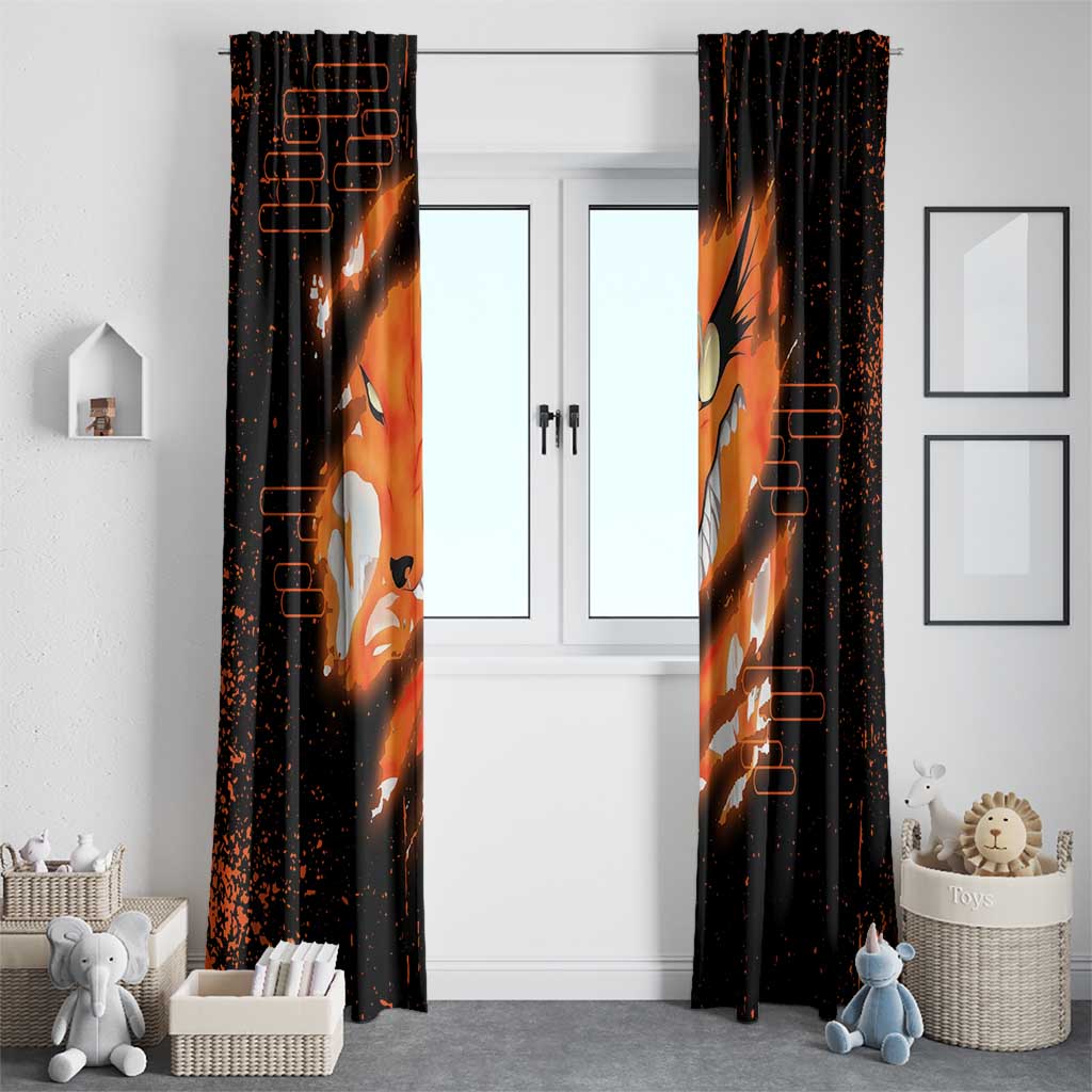Nine Tailed Beasts Kurama - Naruto Window Curtain Anime Style