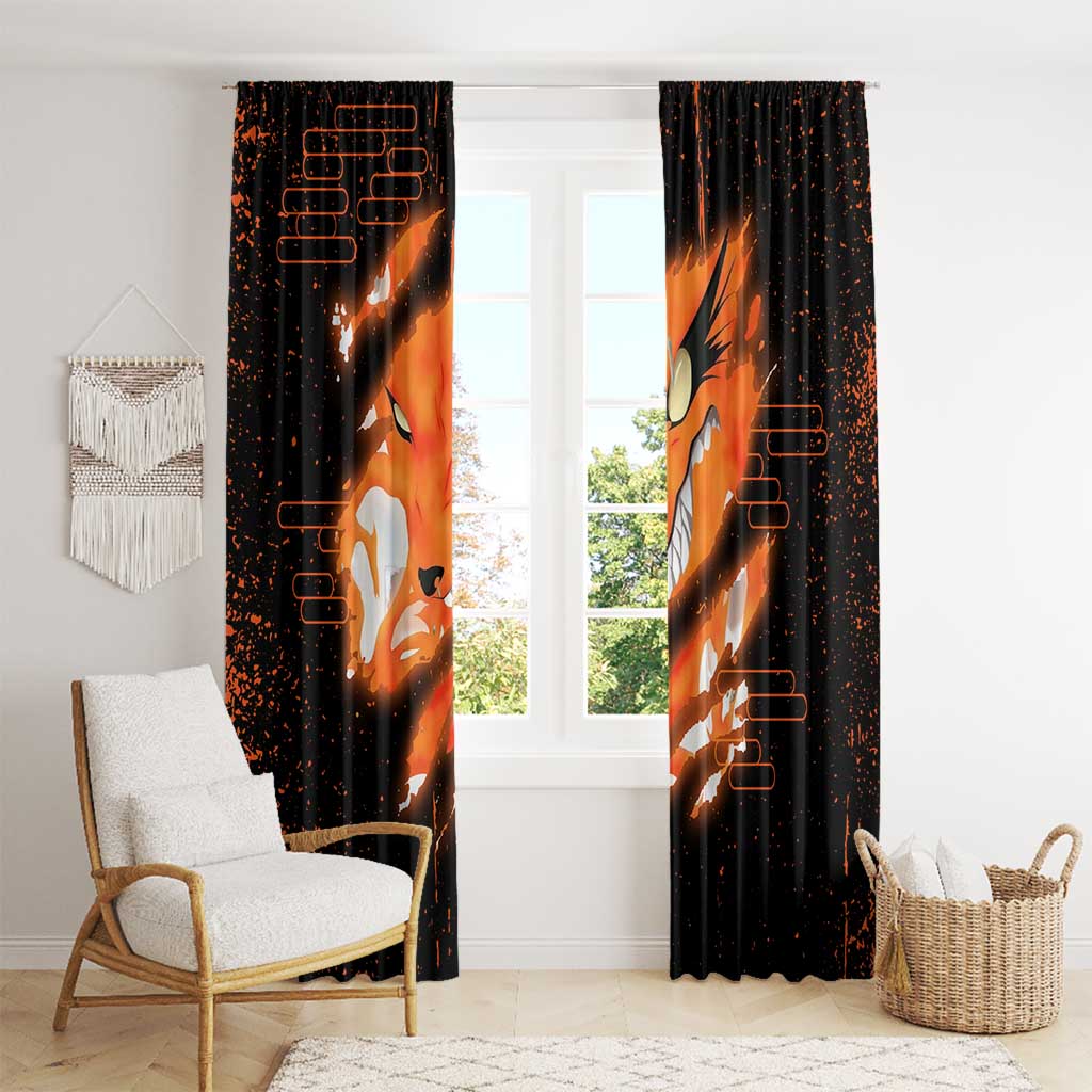 Nine Tailed Beasts Kurama - Naruto Window Curtain Anime Style