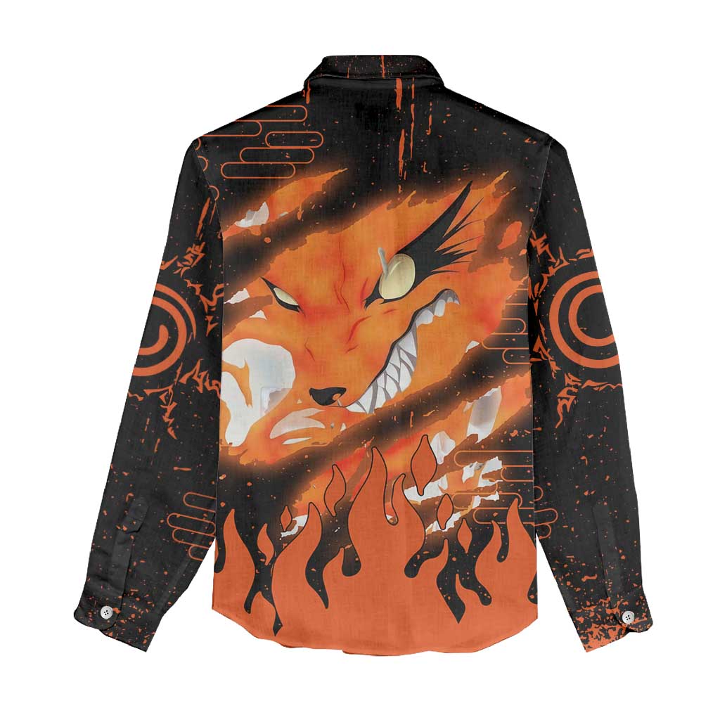 Nine Tailed Beasts Kurama - Naruto Women Casual Shirt Anime Style