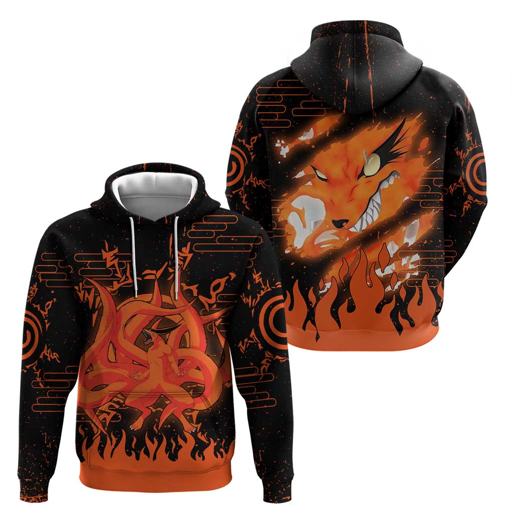 Nine Tailed Beasts Kurama - Naruto Zip Hoodie Anime Style