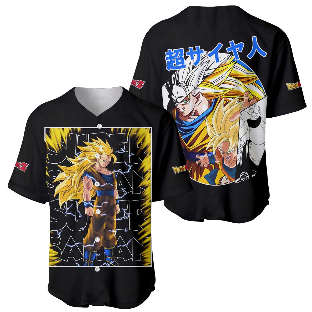 Kakarot Goku SSJ - Dragon Ball Baseball Jersey Anime Style