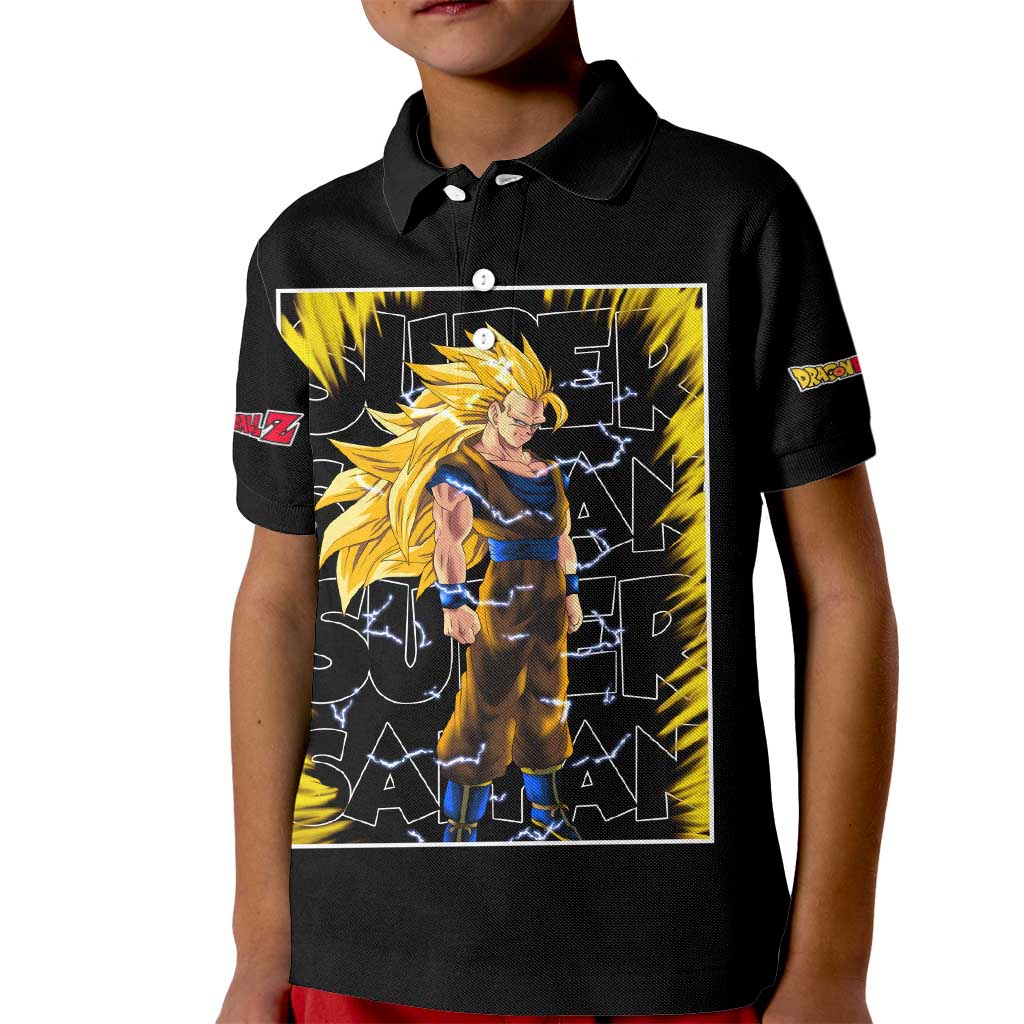 Kakarot Goku SSJ - Dragon Ball Kid Polo Shirt Anime Style