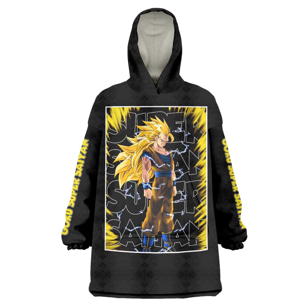 Kakarot Goku SSJ - Dragon Ball Wearable Blanket Hoodie Anime Style