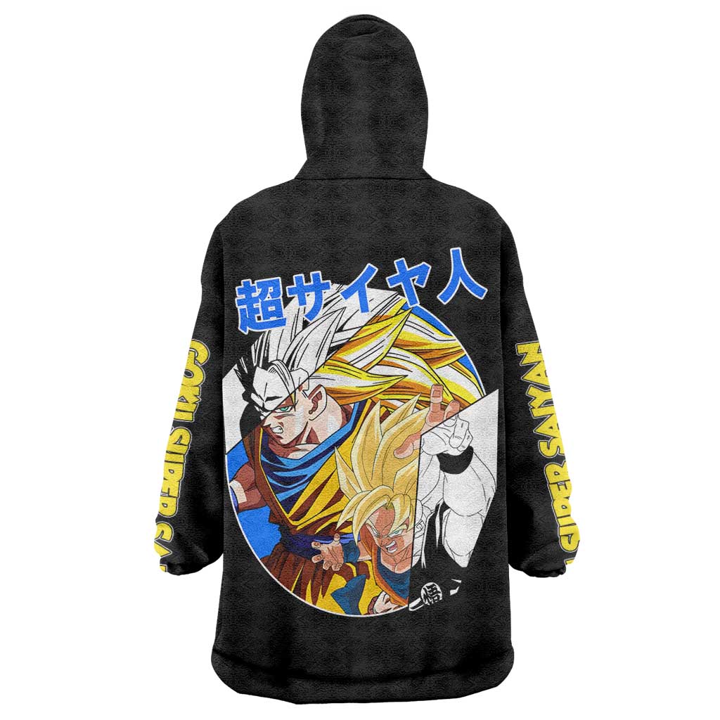 Kakarot Goku SSJ - Dragon Ball Wearable Blanket Hoodie Anime Style