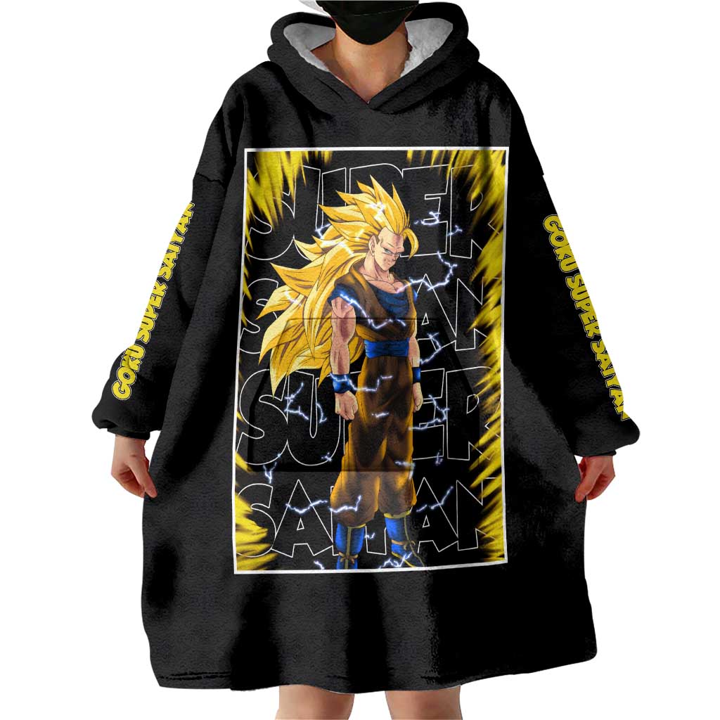 Kakarot Goku SSJ - Dragon Ball Wearable Blanket Hoodie Anime Style