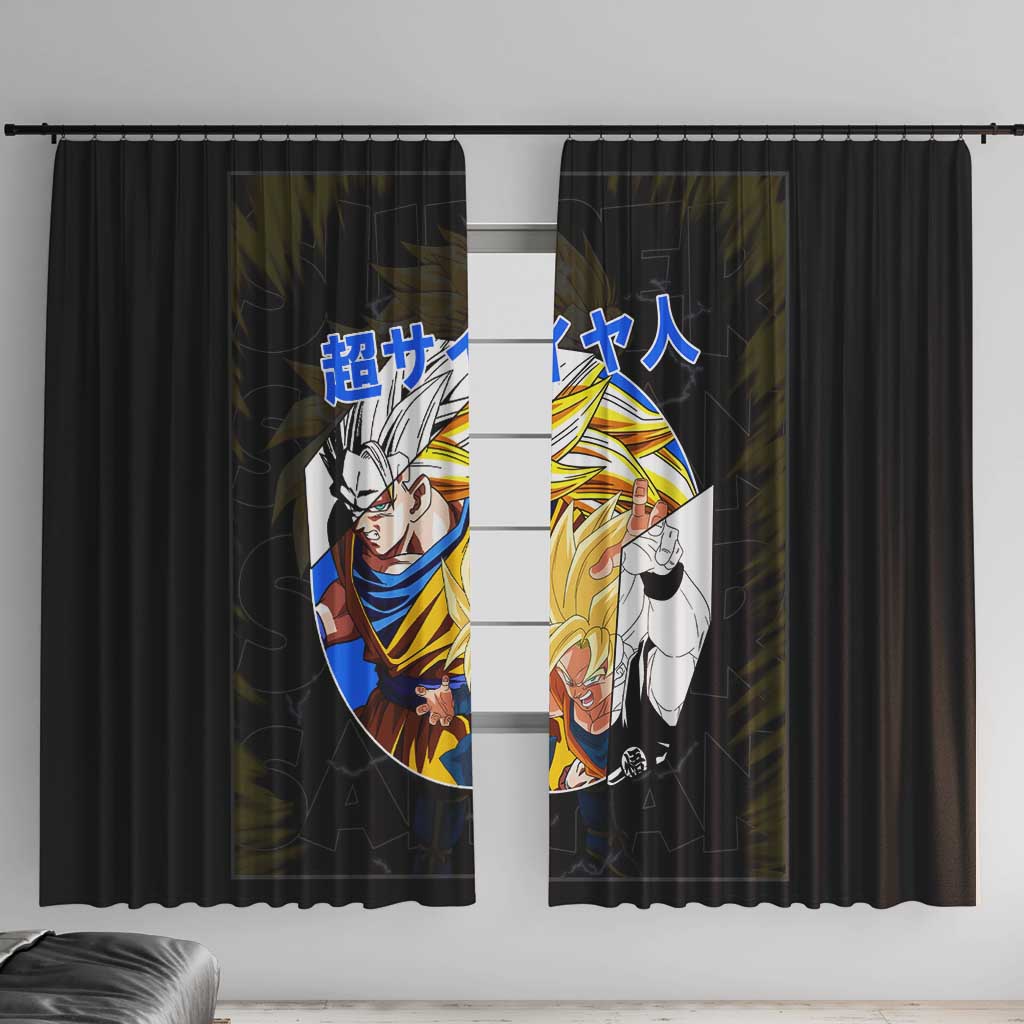 Kakarot Goku SSJ - Dragon Ball Window Curtain Anime Style