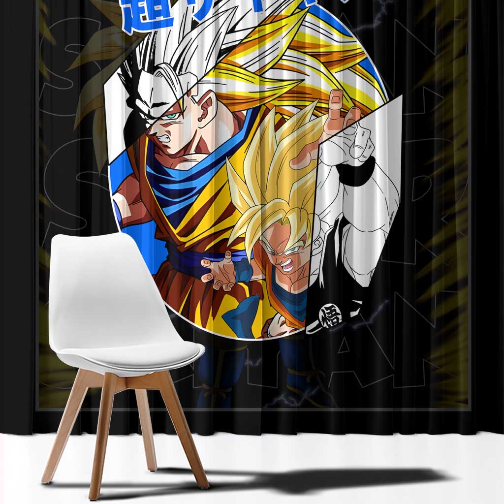 Kakarot Goku SSJ - Dragon Ball Window Curtain Anime Style