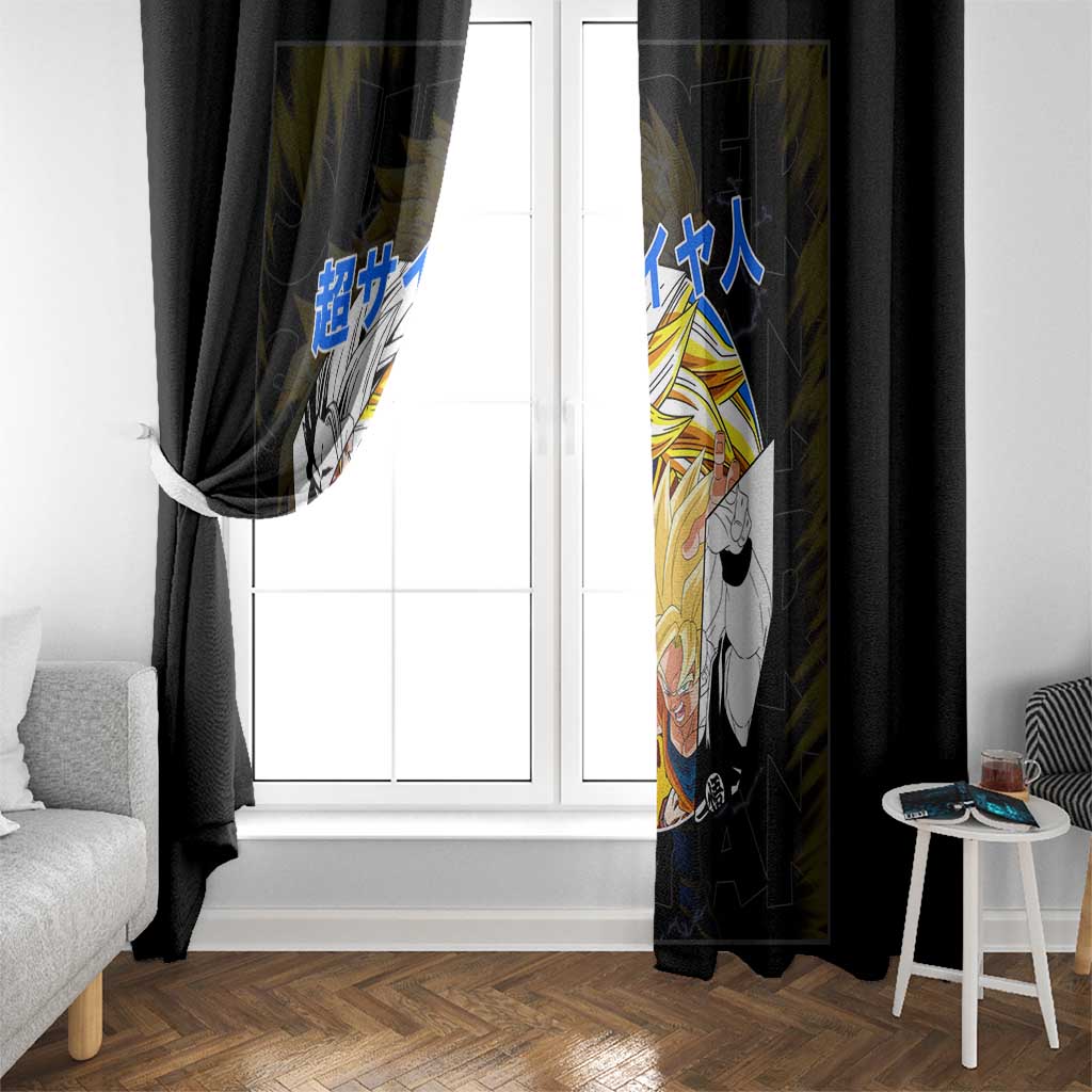 Kakarot Goku SSJ - Dragon Ball Window Curtain Anime Style