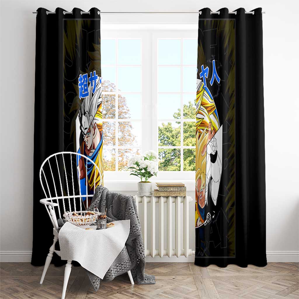 Kakarot Goku SSJ - Dragon Ball Window Curtain Anime Style