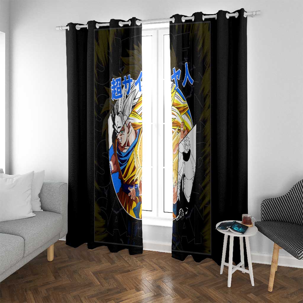 Kakarot Goku SSJ - Dragon Ball Window Curtain Anime Style