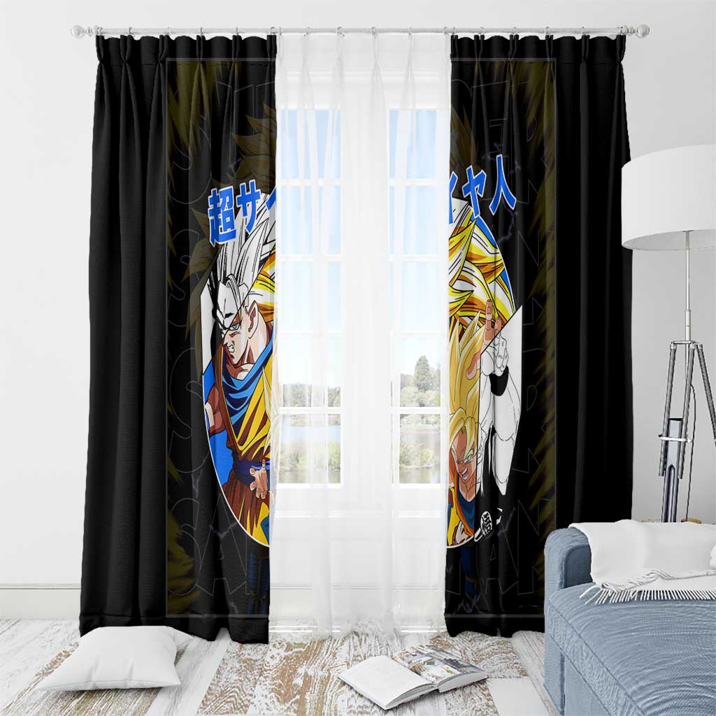 Kakarot Goku SSJ - Dragon Ball Window Curtain Anime Style