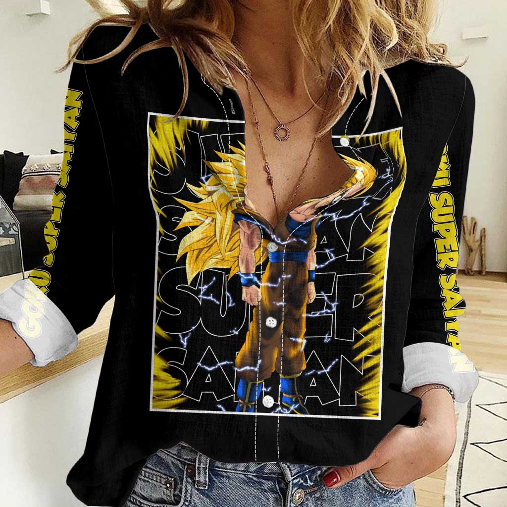 Kakarot Goku SSJ - Dragon Ball Women Casual Shirt Anime Style