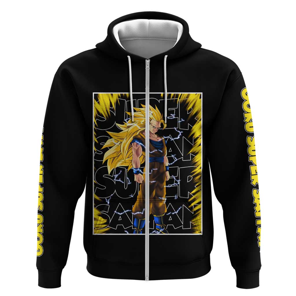 Kakarot Goku SSJ - Dragon Ball Zip Hoodie Anime Style