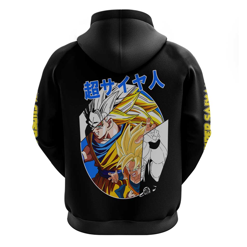 Kakarot Goku SSJ - Dragon Ball Zip Hoodie Anime Style