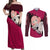 Anya - Spy X Family Couples Matching Off Shoulder Maxi Dress and Long Sleeve Button Shirt Anime Style