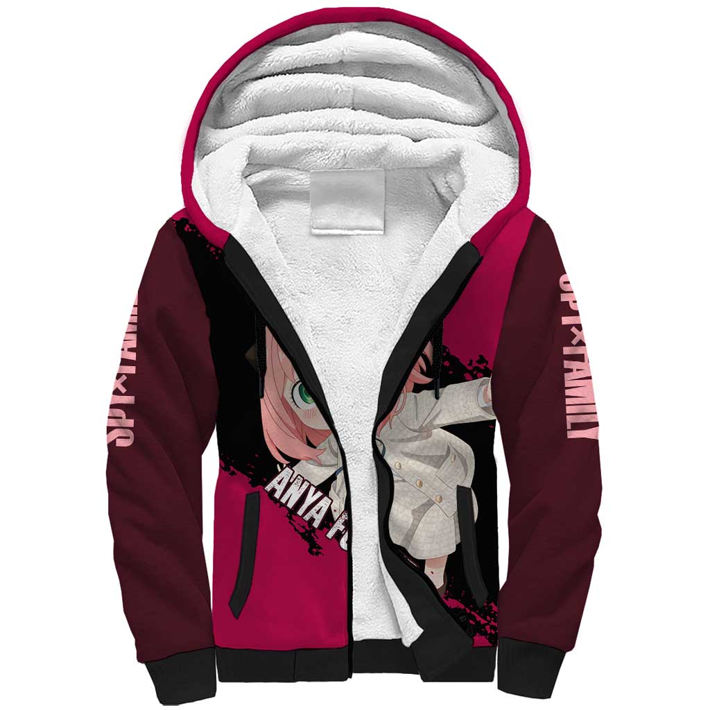 Anya - Spy X Family Sherpa Hoodie Anime Style