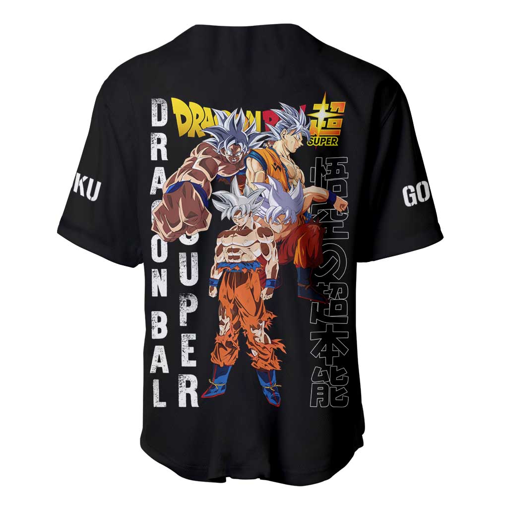 Goku Ultra Instinct - Dragon Ball Baseball Jersey Anime Style