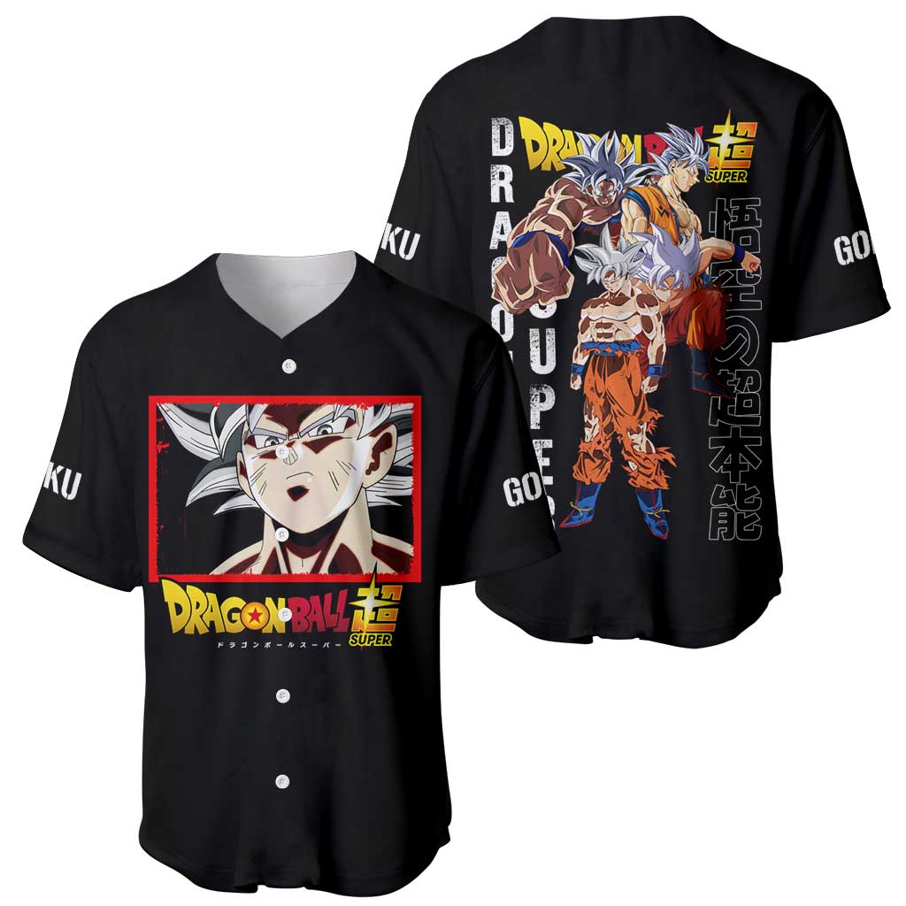 Goku Ultra Instinct - Dragon Ball Baseball Jersey Anime Style