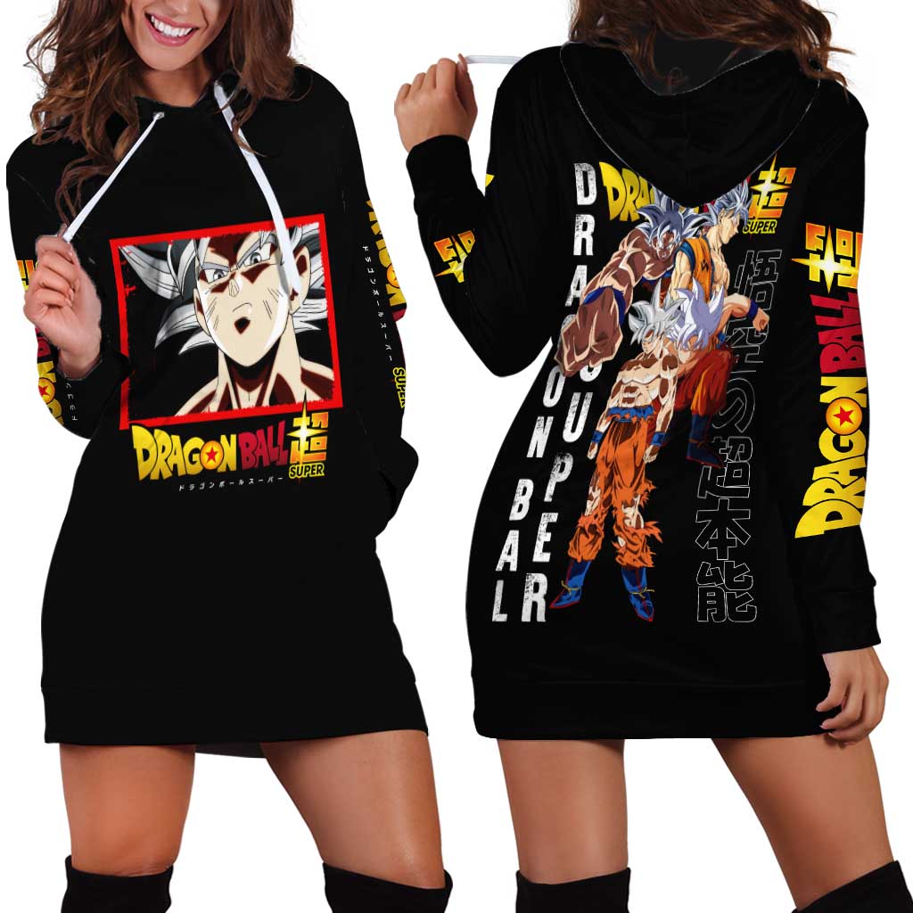 Goku Ultra Instinct - Dragon Ball Hoodie Dress Anime Style
