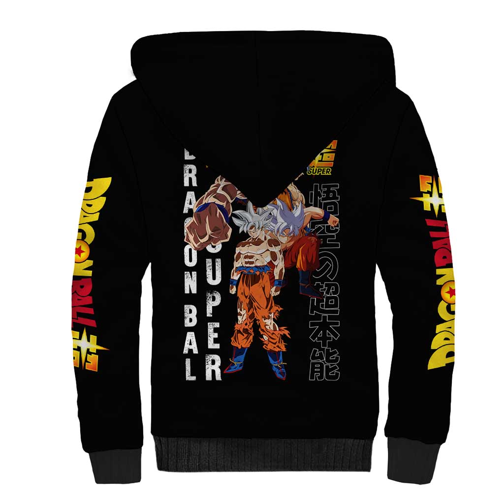 Goku Ultra Instinct - Dragon Ball Sherpa Hoodie Anime Style