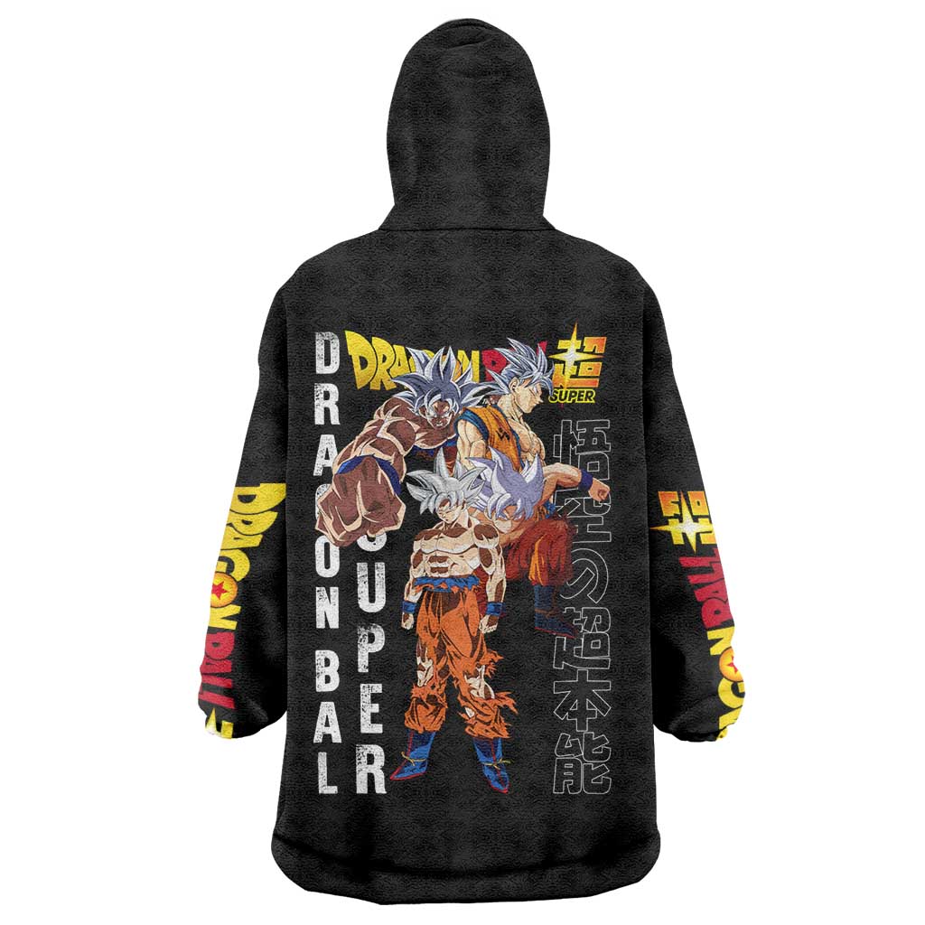 Goku Ultra Instinct - Dragon Ball Wearable Blanket Hoodie Anime Style