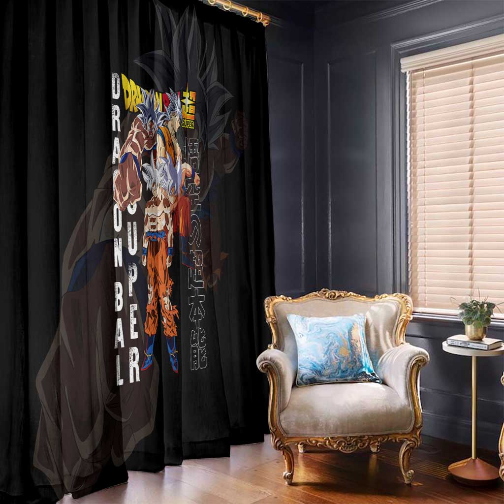 Goku Ultra Instinct - Dragon Ball Window Curtain Anime Style