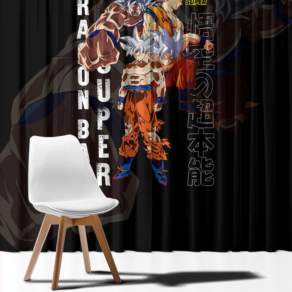 Goku Ultra Instinct - Dragon Ball Window Curtain Anime Style