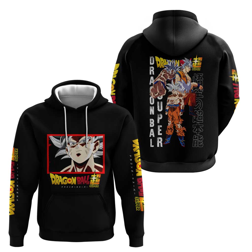 Goku Ultra Instinct - Dragon Ball Zip Hoodie Anime Style