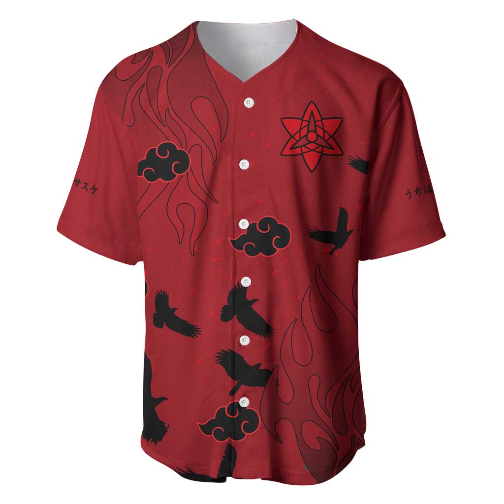Uchiha Sasuke - Naruto Baseball Jersey Anime Style