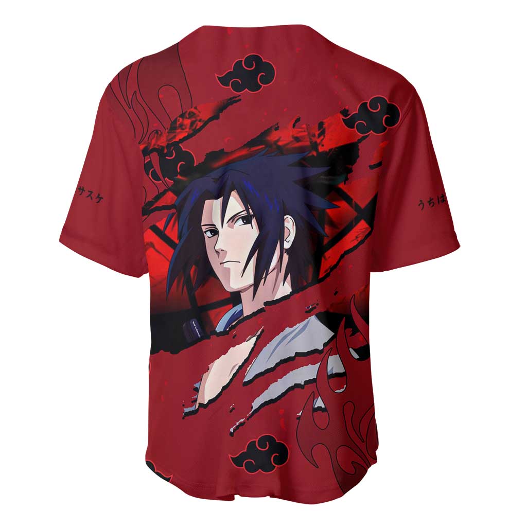 Uchiha Sasuke - Naruto Baseball Jersey Anime Style