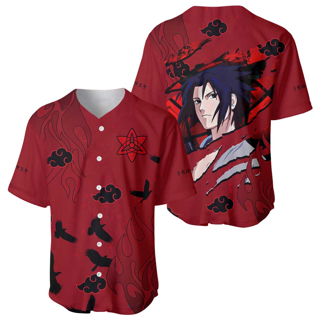 Uchiha Sasuke - Naruto Baseball Jersey Anime Style