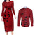 Uchiha Sasuke - Naruto Couples Matching Long Sleeve Bodycon Dress and Long Sleeve Button Shirt Anime Style