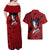 Uchiha Sasuke - Naruto Couples Matching Off Shoulder Maxi Dress and Hawaiian Shirt Anime Style